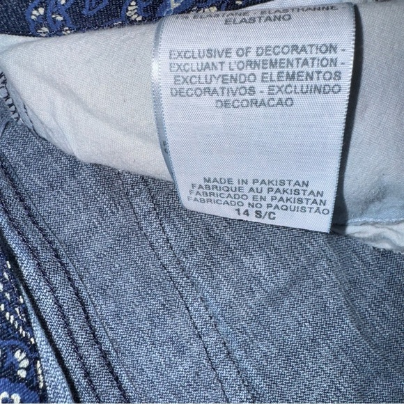 Levi’s 525 Women’s 14 S/C Straight Flap Pocket Dark Wash Med-Rise Denim Jeans - Picture 6 of 11